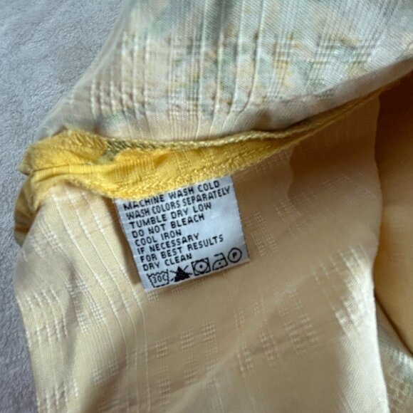 Tommy Bahama Mens Yellow Palm Tree Silk Short Sleeve Button-Up Shirt Medium - Picture 4 of 7